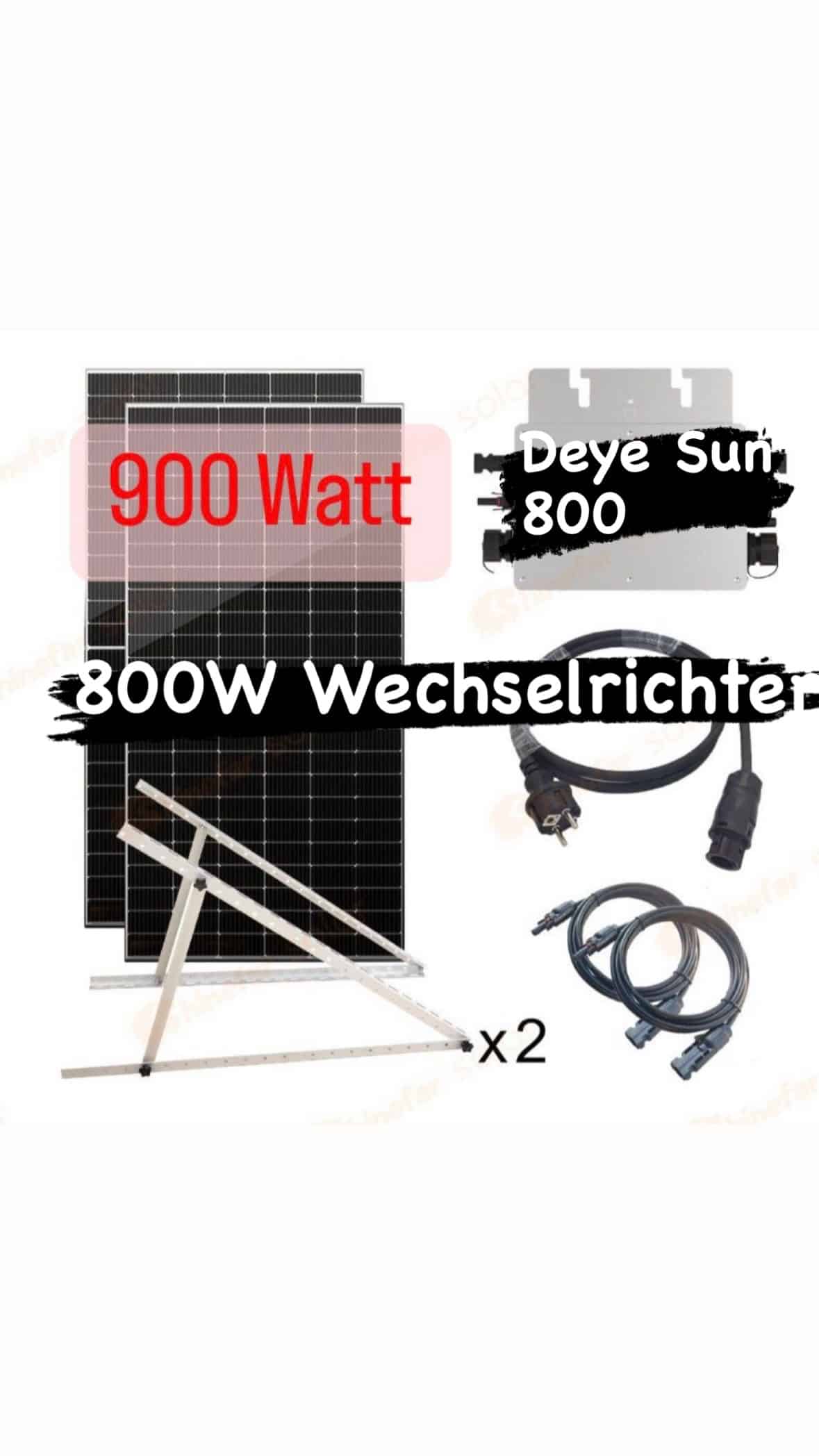 Balkonkraftwerk 900 W / 800 W Komplettset – Photovoltaik